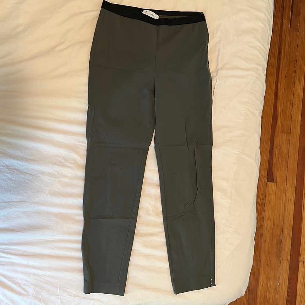 Mango Green Elastic Pants